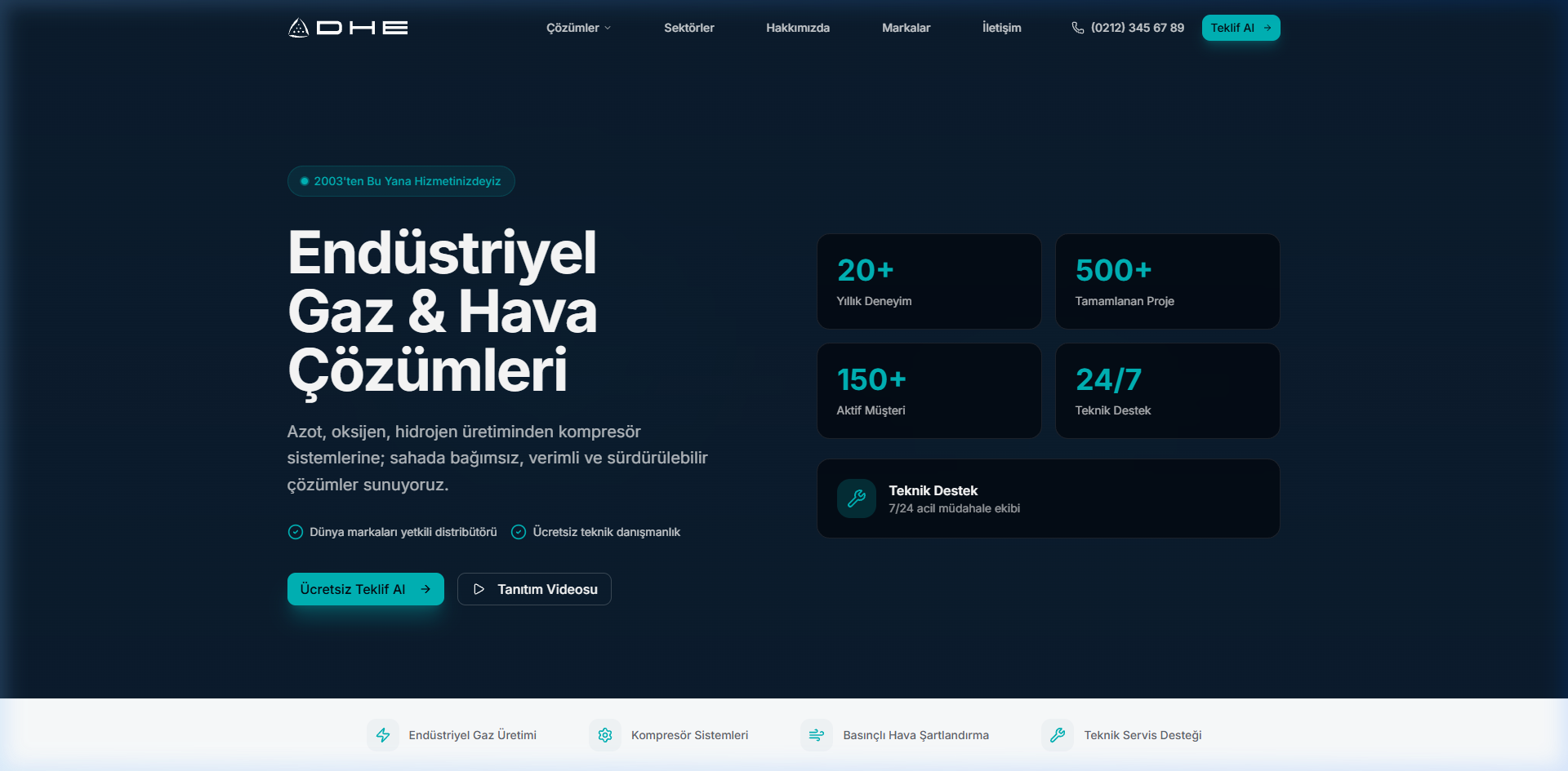 ADA Endüstriyel Gaz & Basınçlı Hava Platformu
